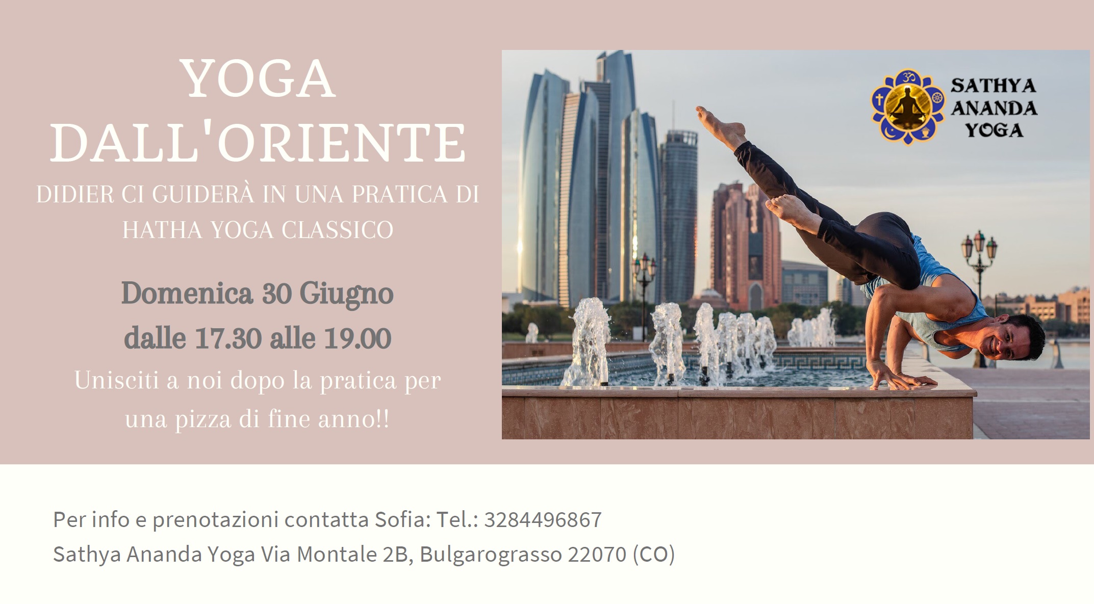 UNA LEZIONE DI YOGA CON DIDIER