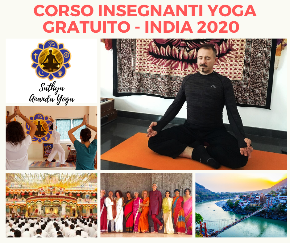 Corso Formazione INSEGNANTE YOGA DI 1° LIVELLO (250 ore) - INDIA 2020